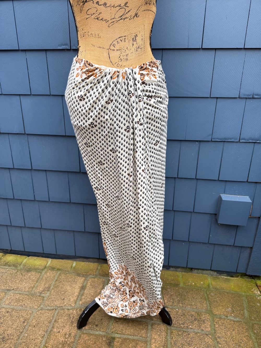 Free People Cream and Brown Maxi Skirt - Picture 8 of 10
